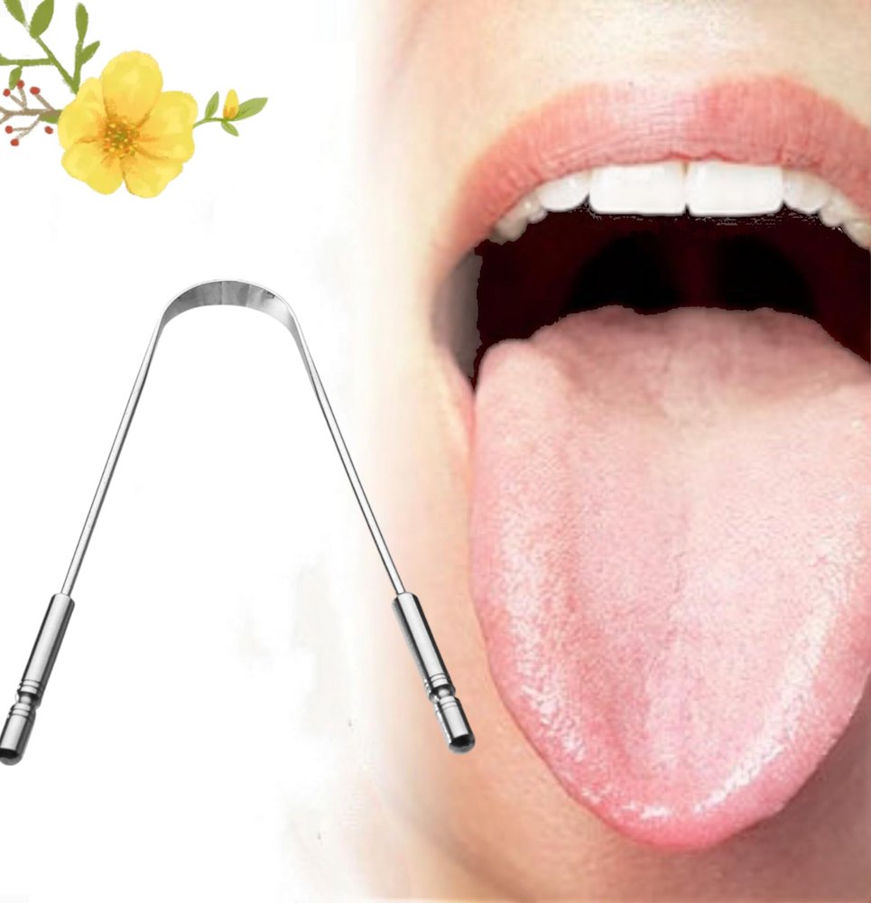 GALAXY SHINE Stainless Steel Tongue Cleaner, Professional Oral Hygiene Tool