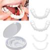 KLVS Snap-On Instant Smile Veneers Comfortable Fit Flex Dentures for Upper & Lower Teeth, Bright White for a Natural, Neat Smile view 2