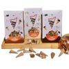 Cone End Toe Milk Chocolate, Dark Chocolate, White Chocolate Mini Waffle Cones Pack of 3 | Delicious Chocolate-Coated Waffle Cones for Ice Cream, Desserts & Snacks | Crispy, Crunchy, and Sweet Delight view 1