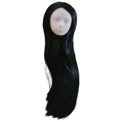 LOOM TREE 1/6 Female Doll Head with Long Hair Ball Jointed Doll Head for Age 3-6 Black Straight Hair | Dolls | Clothes & Accessories | Modern