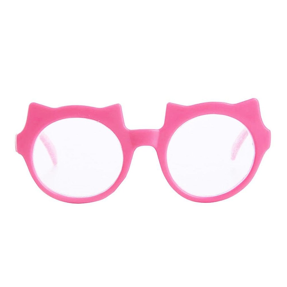 LOOM TREE Cute Doll Cat Clear Lens Glasses Eyewear for 18'' Dolls Red | Dolls | Clothes & Accessories | Modern