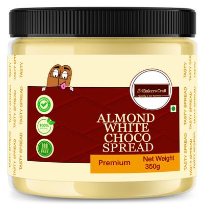 Bakers Craft 350 gm Belgian Chocolate Spread | Made with Low Fat Cocoa Butter| Vegetarian | All Natural Ganache (Butter Scoth Spread)