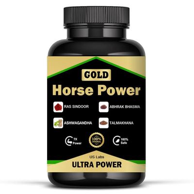 Advanced Horse Power Capsule for Men Original, Energy booster Medicine With Ayurveda - Nutrition Tablets for Strength & Stamina Better to Oil & Spray
