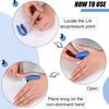 2 pack Pink Premium Sugar Control LI4 Acupressure Point Clip | Wearable Hand Massager for Headache, Ideal for Diabetes Management view 3