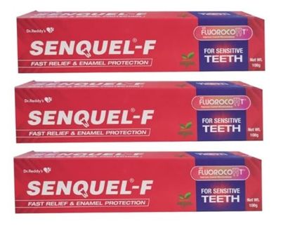 Senquel F Toothpaste, 100g, Pack of 3