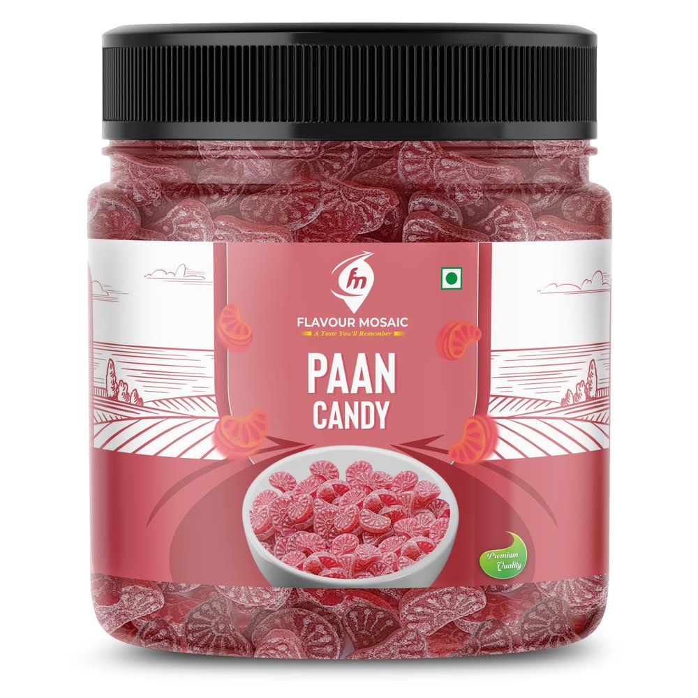 FLAVOUR MOSAIC Pan Candy | 400g | Paan Flavoured Mouth freshener | Mukhwas | Tasty & Dry Candy