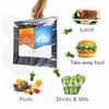 OZKET Hot and Cold Insulated Bags for Food Delivery, Grocery Shopping, and Food Storage Reusable Thermal Bags with 3-Layer Aluminium Foil Protection Ideal for Hot and Frozen Food (49x51cm) Pack of 1 view 3