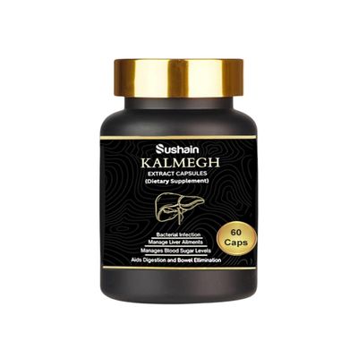 Kalmegh Capsules 500 MG | Natural Liver Supplement | Liver Detox | Ayurvedic Medicines for Liver Detox and Supporting Liver Function | Maintain Overall Health | 60 Capsules