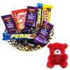 SFU E Com Choco Gift Hamper With Lovely Tray | Valentine Teddy Bear With Chocolate Combo | Valentine Chocolate Hamper | 010 view 1