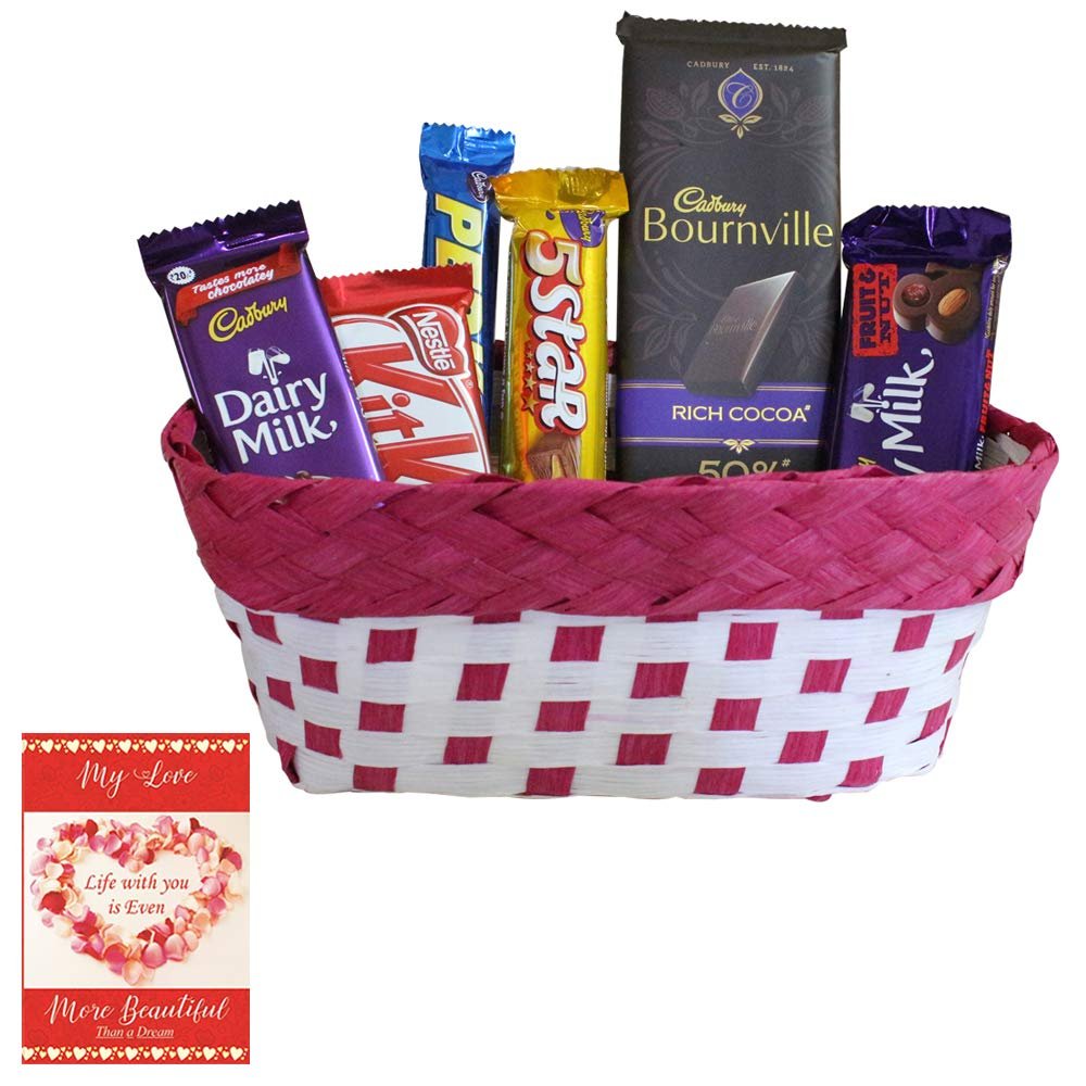 SFU E Com Bournville Rich Chocolate Hamper | Valentine Chocolate With Love Greeting Card | Valentine Chocolate Hamper | 129