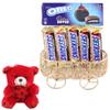 SFU E Com Beautiful Choco Hamper With Metal Cart | Valentine Teddy Bear With Chocolate Combo | Valentine Chocolate Hamper | 933 view 1