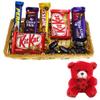 SFU E Com 11 Pieces Chocolate Celebration With Premium Golden Tray | Valentine Teddy Bear With Chocolate Combo | Valentine Chocolate Hamper | 164 view 1