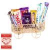 SFU E Com 7 Pieces Chocolate Combo With Beautiful Basket Gift Hamper | Valentine Chocolate With Love Greeting Card | Valentine Chocolate Hamper | 658 view 1