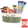 SFU E Com Beautiful Basket With Choco Gift Combo | Valentine Chocolate With Love Greeting Card | Valentine Chocolate Hamper | 335 view 1