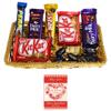 SFU E Com 11 Pieces Chocolate Celebration With Premium Golden Tray | Valentine Chocolate With Love Greeting Card | Valentine Chocolate Hamper | 164 view 1