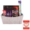 SFU E Com Attractive Handmade Basket With Chocolates | Valentine Chocolate With Love Greeting Card | Valentine Chocolate Hamper | 901 view 1