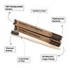 ANTIQUE AYURVEDA Sustainable Bamboo Toothbrush with Natural Antimicrobial Properties for Enhanced Oral Hygiene and Eco-Friendly Living (Off White) (PACK OF 3) view 3