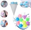 Clickswift 10 Pcs Reusable Anti Winding Silicone Laundry Cleaning Dryer Ball with 2 Pcs Washing Machine Hair Filter Cleaning Mesh Bag Washing Machine Lint Remover (Multiolor) view 4