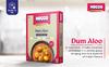 Hocco Dum Aloo Sabji Ready To Eat | Just Heat & Eat | Authentic Pure Veg Indian Food | No Added Preservatives Or Artificial Colors | Meal Ready In 5 Minutes | Microwaveable | Serves 2 | 300 gm (Dum Aloo Sabji-Pack of 6) view 3