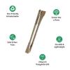 ANTIQUE AYURVEDA Eco-Conscious Plantable Paper Pen with Embedded Seeds for a Zero-Waste Writing Experience and Sustainable Growth (Light Brown) (PACK OF 20) view 3