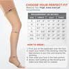 Dordin Cotton Compression Stockings For Varicose Veins|For Men & Women | Thigh Length | Class 2 (XXL) view 4