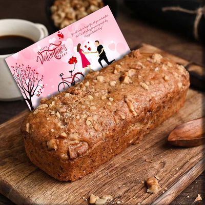 WINNI - Lavish Walnut Dry Cake + Gift Card Combo Pack | Handmade Eggless Walnut Cake Box For Birthday, Partner, Anniversary, Wife, Boyfriend, Girls, Boys, Couple, Students, Husband, Girlfriend | Ideal Return Gift