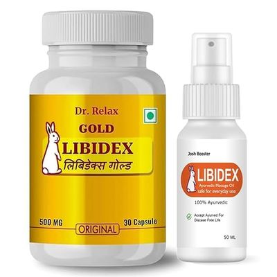 24K Gold Libidex40 UP Multivitamin Capsules for Men Original With Oil- Ayurvedic Health Suplement Tablet For Stamina, Vitality & Energy Booster With Essential 17 Minerals