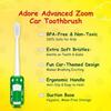 Adore Zoom Car Kids Soft Bristles Toothbrush Pack of 4 (Multicolor, Pack Of 4) view 3