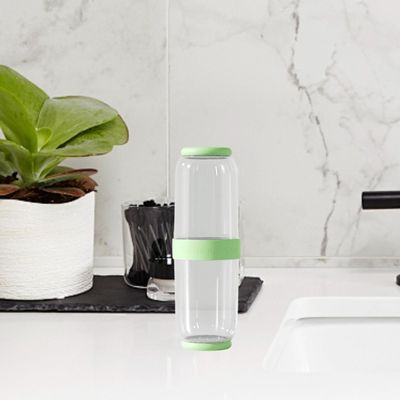 Fashion My Day Toothbrush Container Portable Toothpaste Storage Toothbrush Case for Camping 2Pcs Green