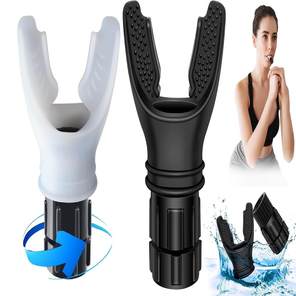 Leosportz Breath Trainering Equipment - Braething Trainer to Enhance Lung Capacity Exerciser Deivce | Protable Easy to Carry | Easy to clean and Use (Pack of Two)