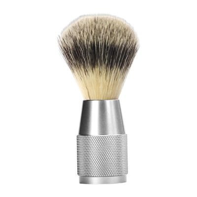 Enakshi Hair Shaving Brush Nylon Bristles for Wet Shave Length 4.3inch Face Cleaning Argent|Health & Beauty | Shaving & Hair Removal | Shaving Brushes & Mugs