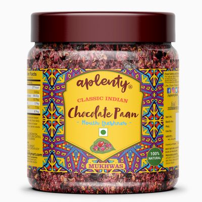 Aplenty Chocolate Coated Maghai Paan Mukhwas | Choco Flavour Pan | Delicious Sweet Mouth Freshener (400G)