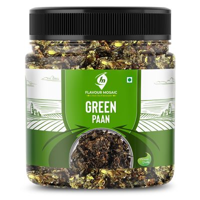 FLAVOUR MOSAIC Green Paan | 200g | Meetha Paan Mukhwaas | Sweet Paan | Digestive Mukhwas | Mouth Freshener | After Meal Snacks