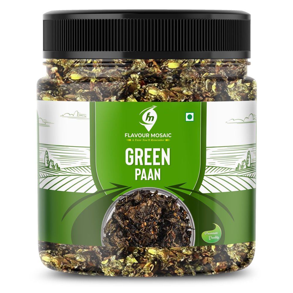 FLAVOUR MOSAIC Green Paan | 200g | Meetha Paan Mukhwaas | Sweet Paan | Digestive Mukhwas | Mouth Freshener | After Meal Snacks