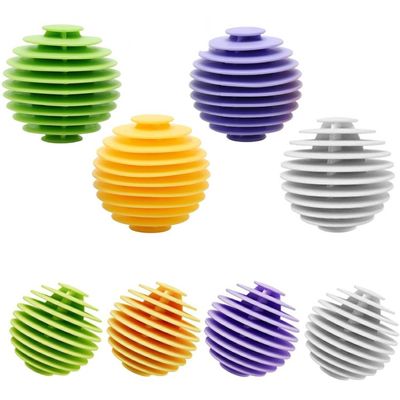 Prostuff.in Anti-Entanglement 8 Pcs Reusable Washing Machine Laundry Dryer Balls Tangle-Free Eco-Friendly For Anti-Winding Home, Dormitory, Clothes Reduce Wrinkles From Laundry Multicolor