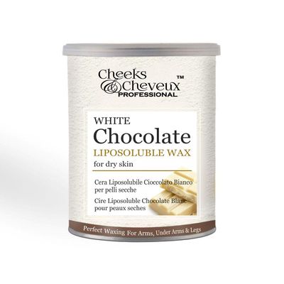 Cheeks & Cheveux White Chocolate Liposoluble Wax | Painless Hair Removal Wax | Quick & Easy Tan Removal Waxing | For Men & Women | 800 mL | Pack of 1