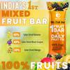 Barefruit Mix Fruit Bar Rich In Vitamin A & C, Magnesium & Iron| No Added Sugar, Zero Preservatives, Additive-Free | | Healthy Energy Snack (Pack of 2 (12 units), Mixed Fruit),200 G view 3
