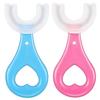AG E-Com (3-Pack) U Shaped Toothbrush KidsToddler Toothbrush, Extra Soft 360 Cleaning Manual Kids Toothbrushes for 2-12 Years Old for Baby Children Gift. view 1