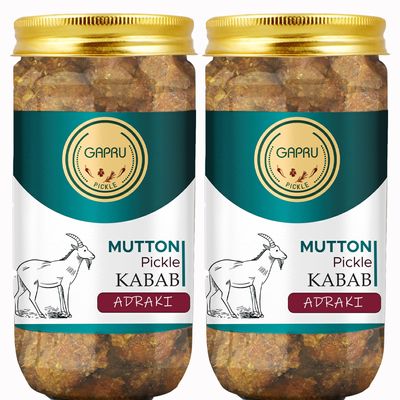 Adraki Mutton Kabab Pickle(400GM + 400GM) Non Veg Pickle,Mutton Ka Achar, Mutton Pickle