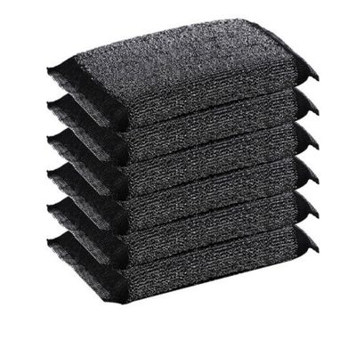 Galley Silver Power Steel Foam Scrubber (Pad) I Stainless Steel Utensil Dish Wash I Sponge Wool Scrubber with Loops for Tough Stains I Black Steel Scrubber Pad Pack of 20.