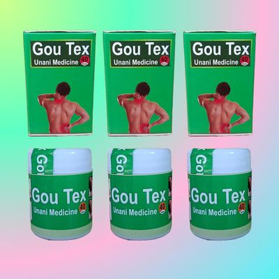 Gou Tex Tablet's Unani Medicine for Pain Relief, 40 Tablets, Pack of 3