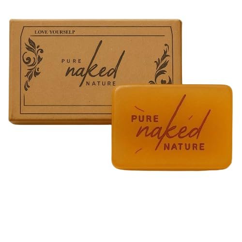 PURE NAKED NATURE - Premium Saffron Soap 120g Handmade Bathing Soap Herbal Soap for Removing Dirt & Impurities For Men & Women Keeps Skin Cool & Refreshed Soaps for Bath Soaps for Bath Pack Of 10