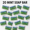 PURE NAKED NATURE - Mint Soap 120g Handmade Bathing Soap Herbal Soap for Removing Dirt & Impurities For Men & Women Keeps Skin Cool & Refreshed Soaps for Bath Soaps for Bath Pack Of 20 view 2