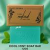PURE NAKED NATURE - Mint Soap 120g Handmade Bathing Soap Herbal Soap for Removing Dirt & Impurities For Men & Women Keeps Skin Cool & Refreshed Soaps for Bath Soaps for Bath Pack Of 20 view 3