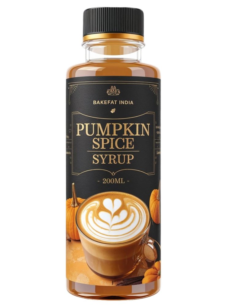 Bakefat India Creamy Pumpkin Spice Sauce-200ml/6.76oz/ Infuse Your Drinks and Desserts with Warm, Spicy Bliss!"