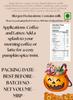 Bakefat India Creamy Pumpkin Spice Sauce-200ml/6.76oz/ Infuse Your Drinks and Desserts with Warm, Spicy Bliss!" view 2