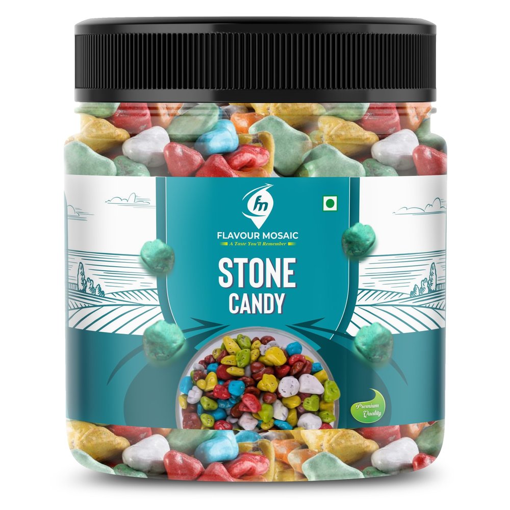 FLAVOUR MOSAIC Stone Candy | 400gm | Rock Shape Chocolate | Multicolor Rock Shape Chocolate