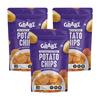 GRABZ Healthy Potato Chips | Ancient Solar Dehydration, Air-Cooked, Low Cholesterol | Natural Immunity Booster, Olive Oil | 20g Each (Pack of 3) view 1