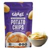 GRABZ Healthy Potato Chips | Ancient Solar Dehydration, Air-Cooked, Low Cholesterol | Natural Immunity Booster, Olive Oil | 20g Each (Pack of 3) view 3