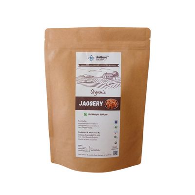 ANTIQUE AYURVEDA Organic Jaggery, Made with Care and Free of Chemicals, A Natural and Wholesome Sweetener (800G)